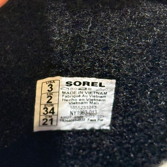 Sorel NIB YOOT PAC Nylon Youth 3 Waterproof Boot Snow Duck EU34 Black Insulated - Picture 8 of 15